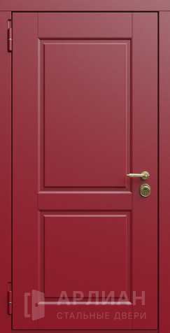 Фото №2 «Темная дверь в коттедж с отделкой массив дерева №723»